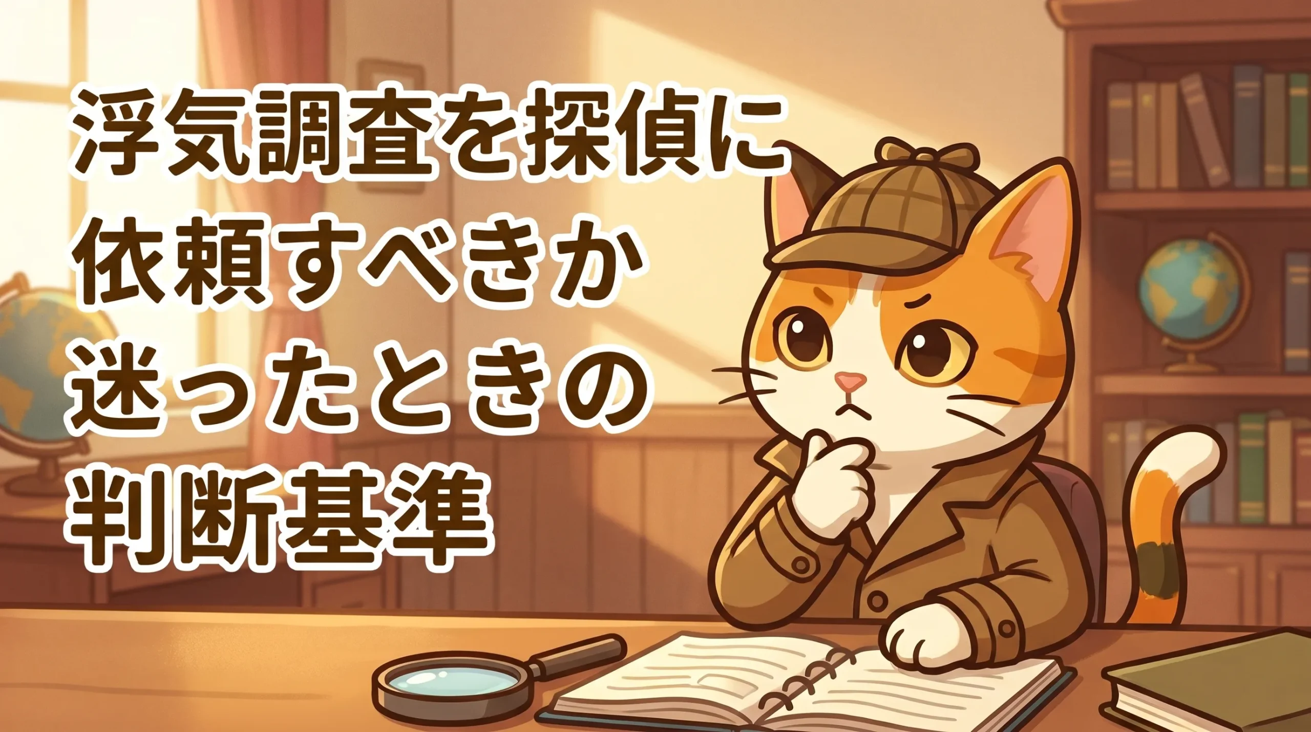 浮気調査を探偵に依頼すべきか迷ったときの判断基準